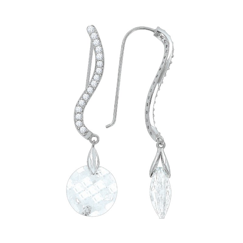 Ohrhänger aus Silber 925 mit Zirkonia