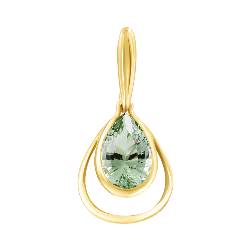 Anhänger aus Gelbgold 585 mit Amethyst