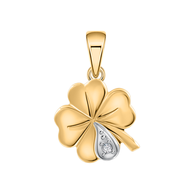 Anhänger aus Gelbgold 585 mit Zirkonia