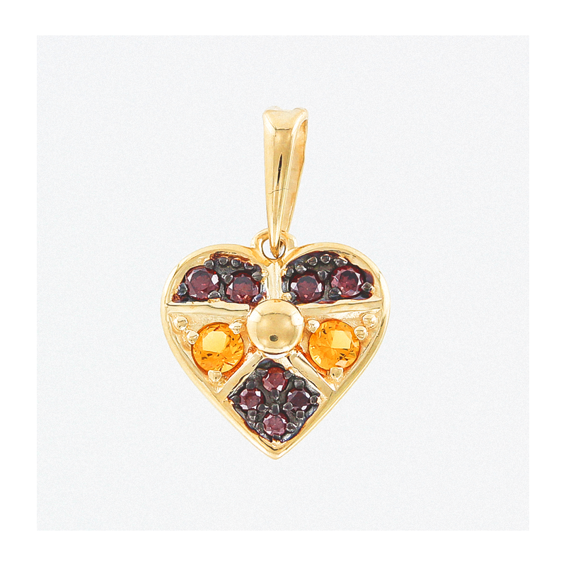 Anhänger aus Gelbgold 585 mit Zirkonia