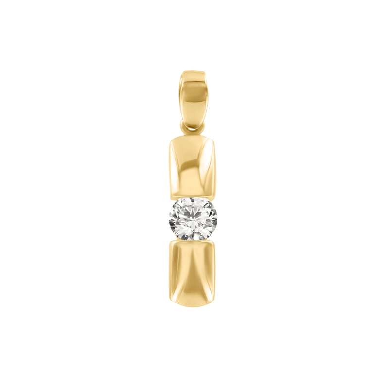 Anhänger aus Gelbgold 585 mit Zirkonia