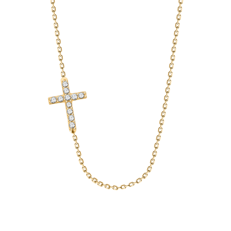 Anhänger aus Gelbgold 585 mit Zirkonia