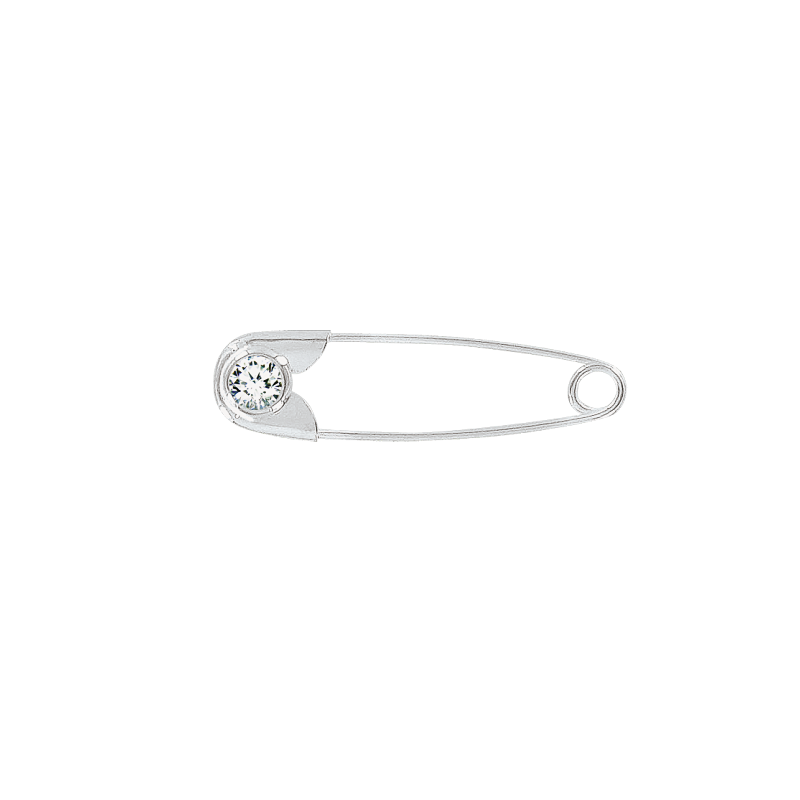Brosche aus Silber 925 mit Zirkonia