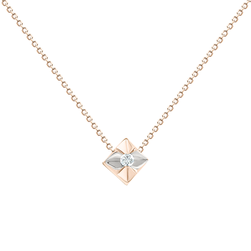 Collier aus Rotgold 585 mit Brillant