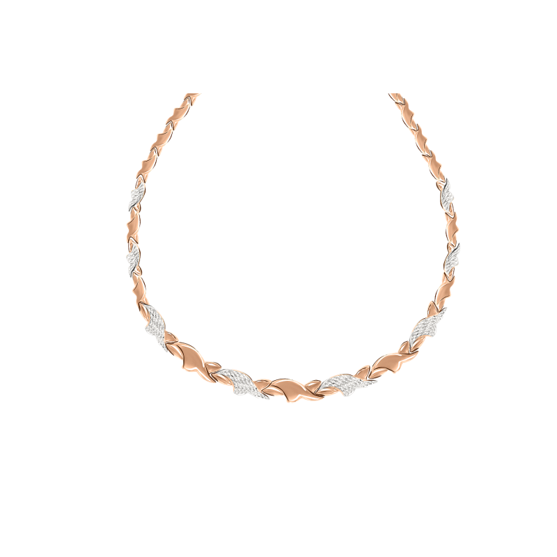 Collier aus Rotgold 585 mit Brillant