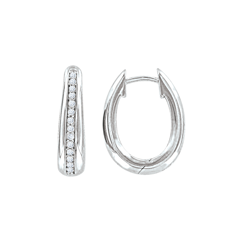 Creolen aus Silber 925 mit Zirkonia