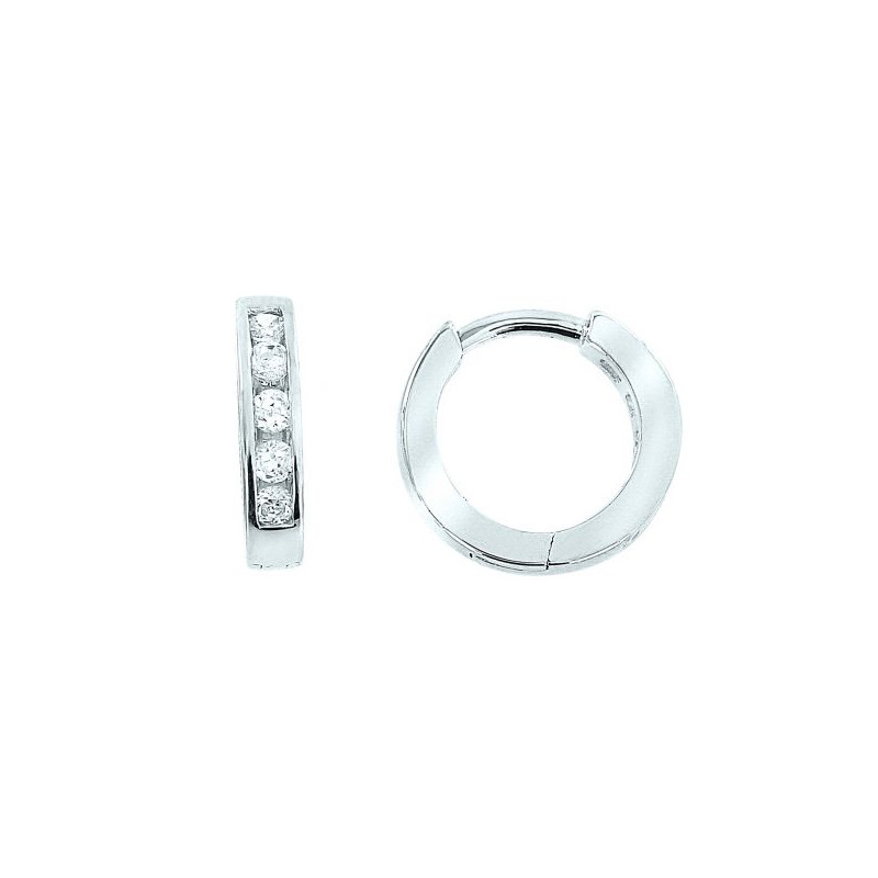 Creolen aus Silber 925 mit Zirkonia