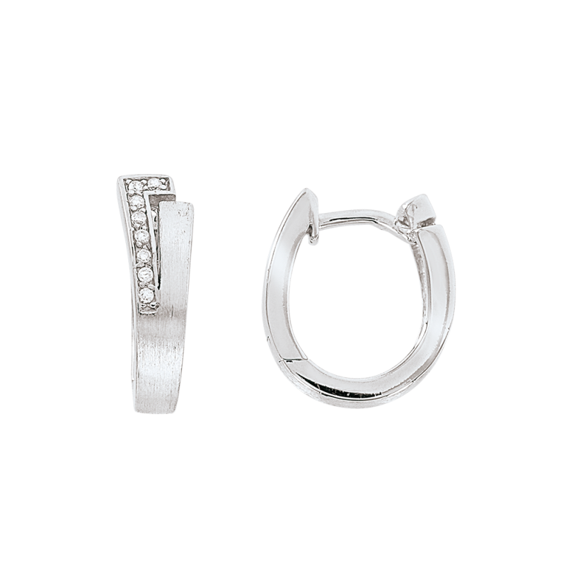 Creolen aus Silber 925 mit Zirkonia