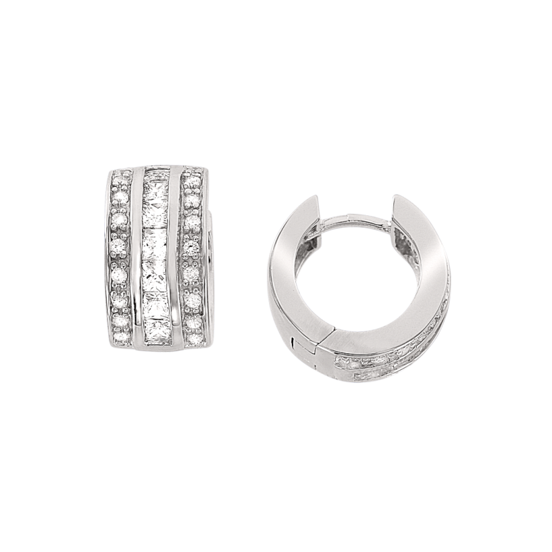 Creolen aus Silber 925 mit Zirkonia