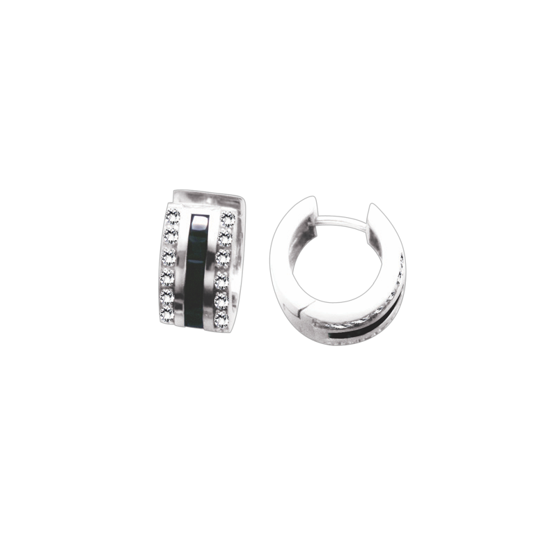 Creolen aus Silber 925 mit Zirkonia