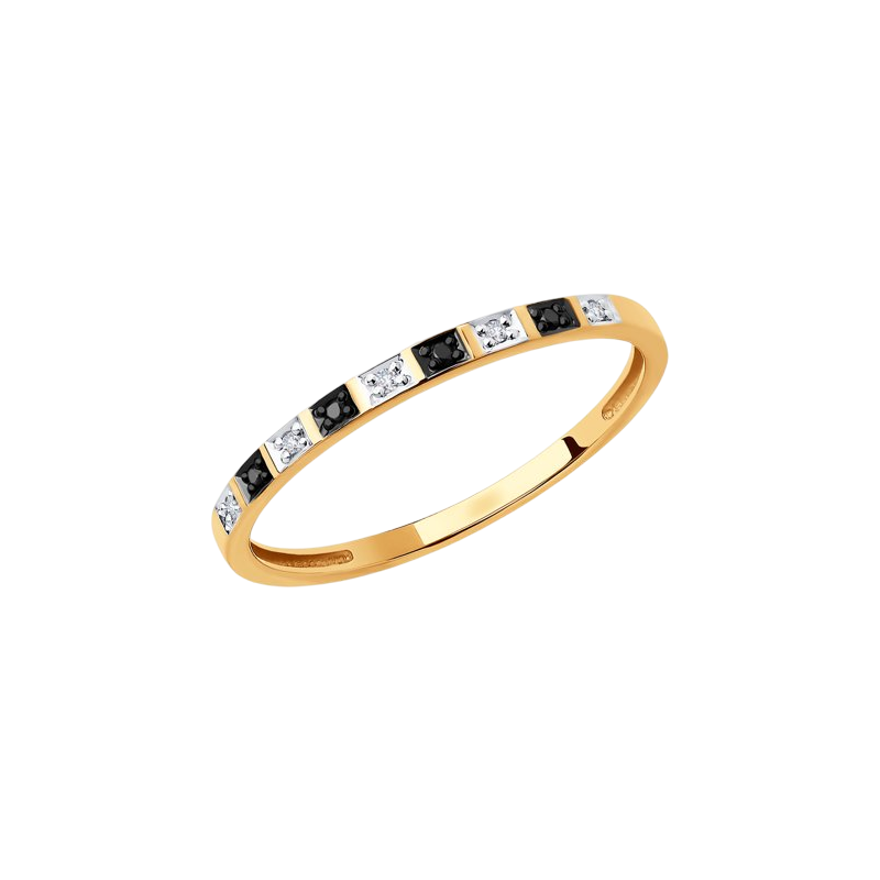 Damenring aus Gelbgold 585 mit Brillant