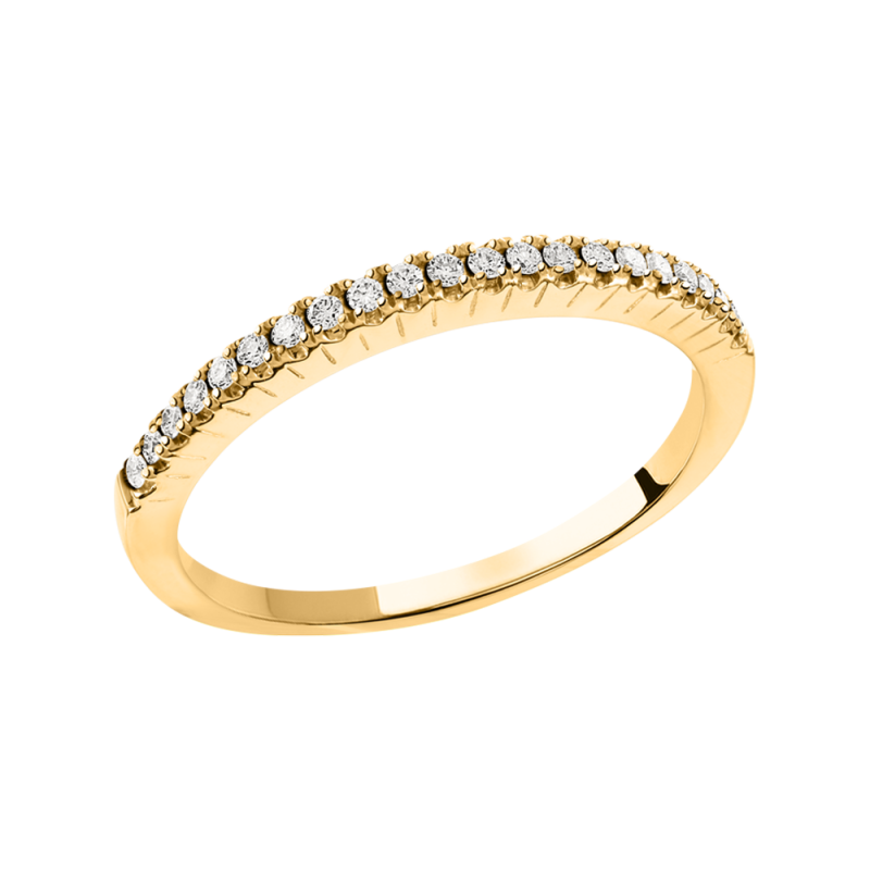Damenring aus Gelbgold 585 mit Brillant