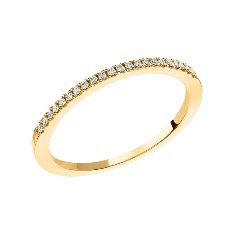 Damenring aus Gelbgold 585 mit Brillant