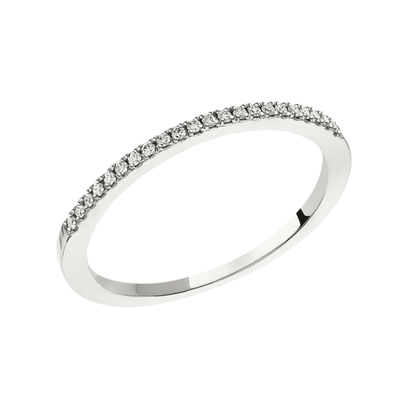 Damenring aus Weißgold 585 mit Brillant