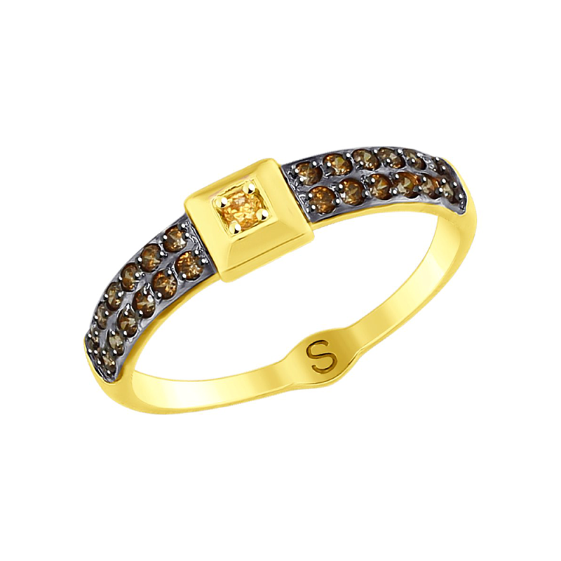 Damenring aus Weißgold 585 mit Zirkonia