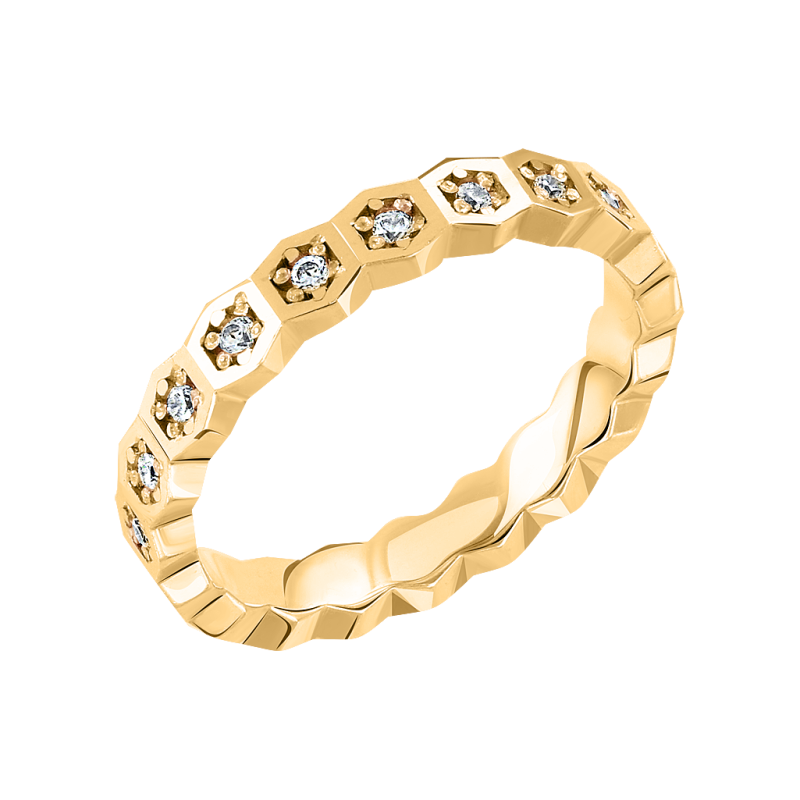 Damenring aus Weißgold 585 mit Zirkonia