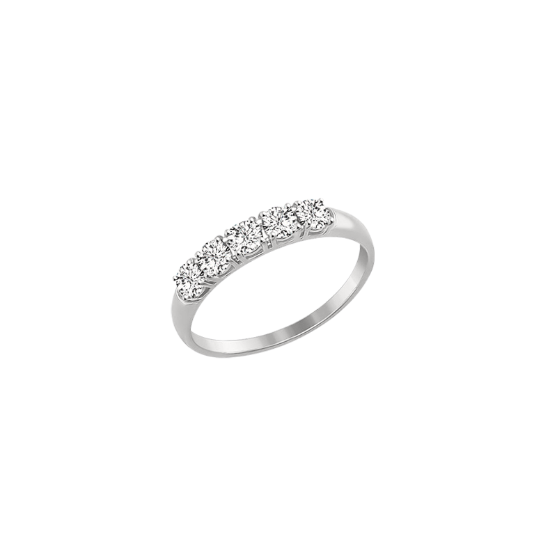 Damenring aus Weißgold 585 mit Zirkonia