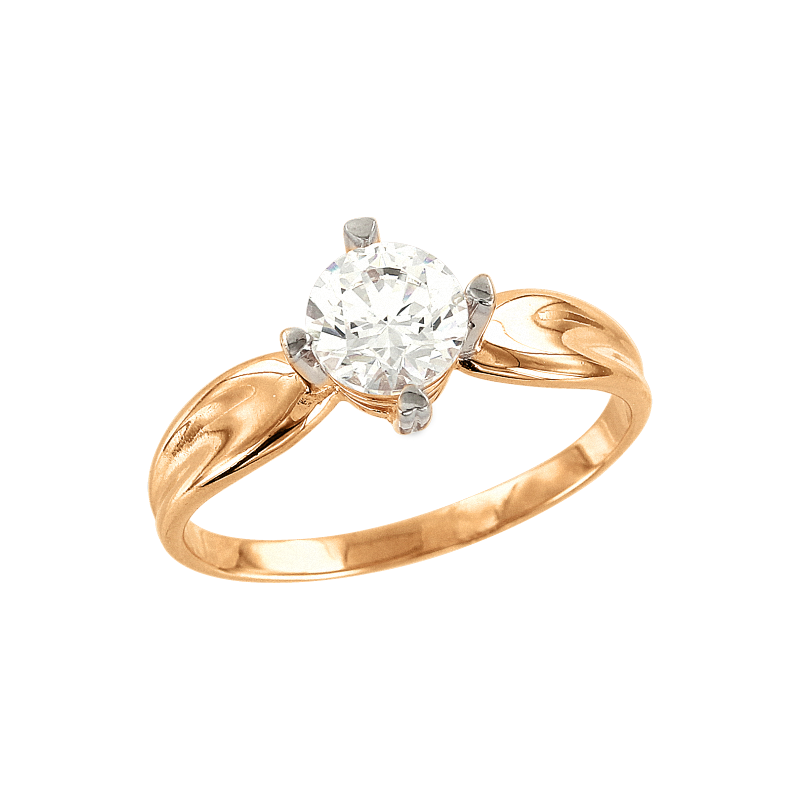 Damenring aus Weißgold 585 mit Zirkonia und Swarovski Kristall