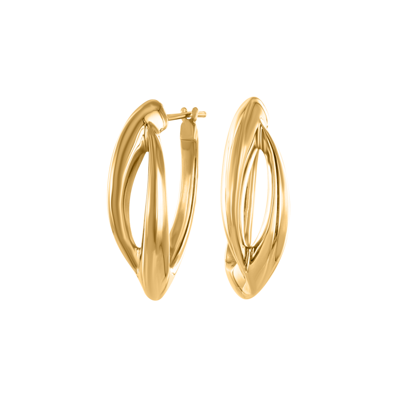 Goldohrringe aus Gelbgold 585