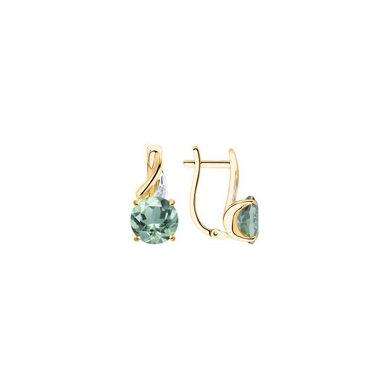 Goldohrringe aus Gelbgold 585 mit Zirkonia