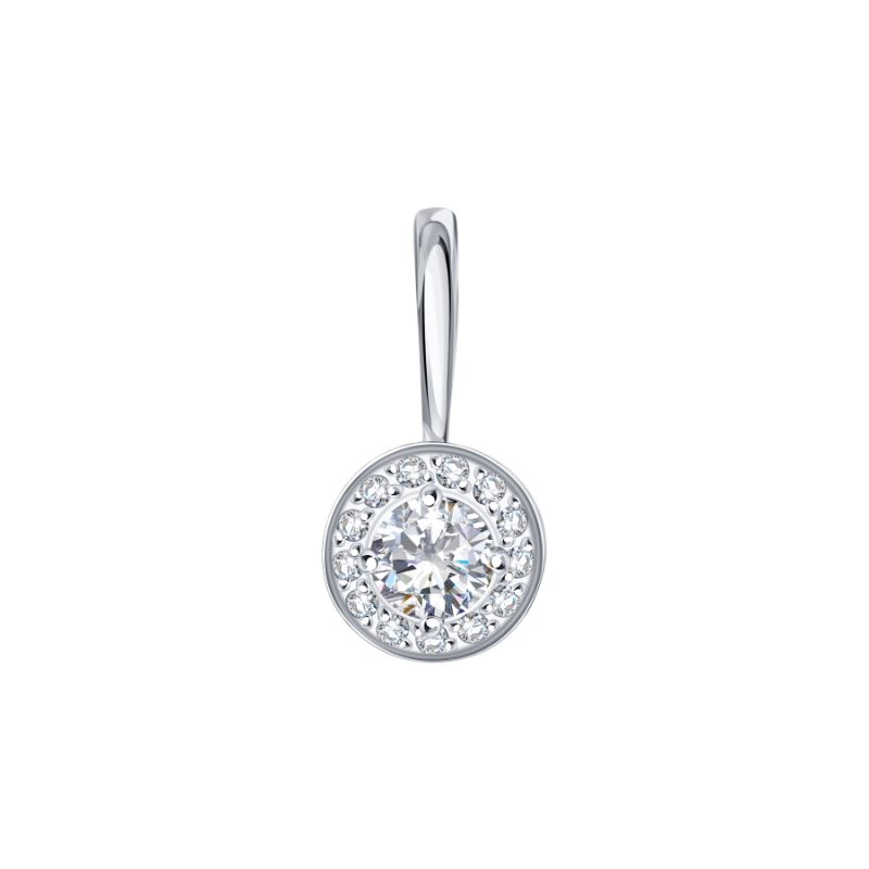 Anhänger aus Weißgold 585 mit Zirkonia