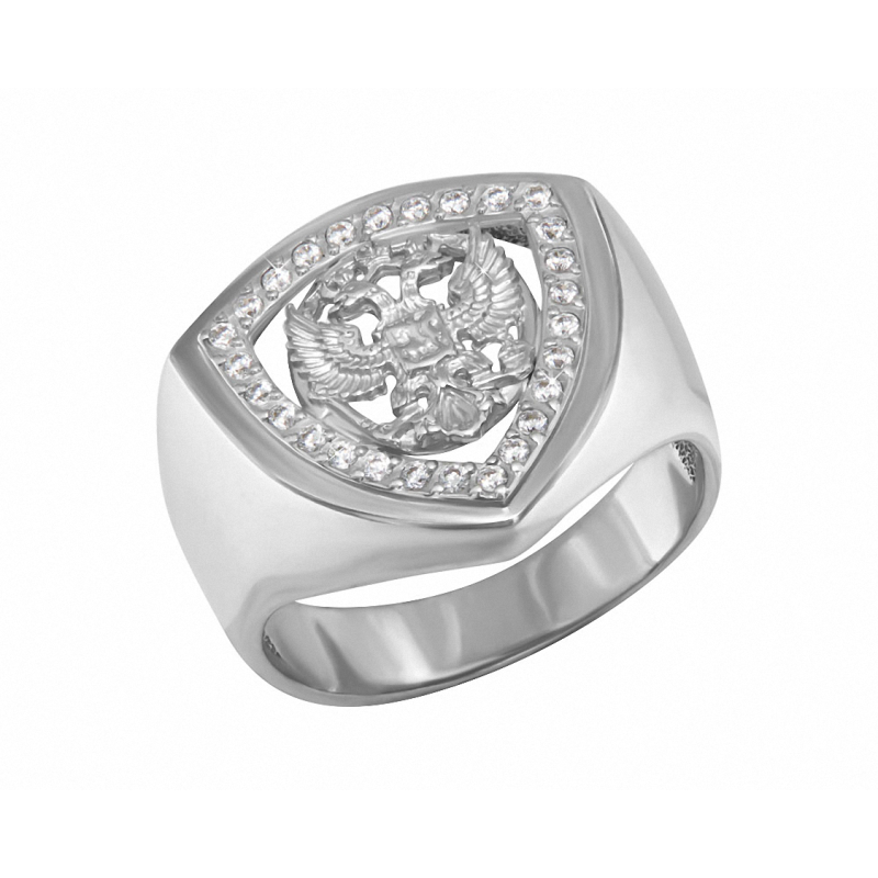 Herrenring aus Silber 925 mit Zirkonia