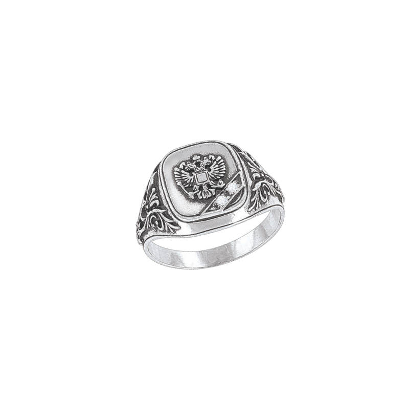 Herrenring aus Silber 925 mit Zirkonia