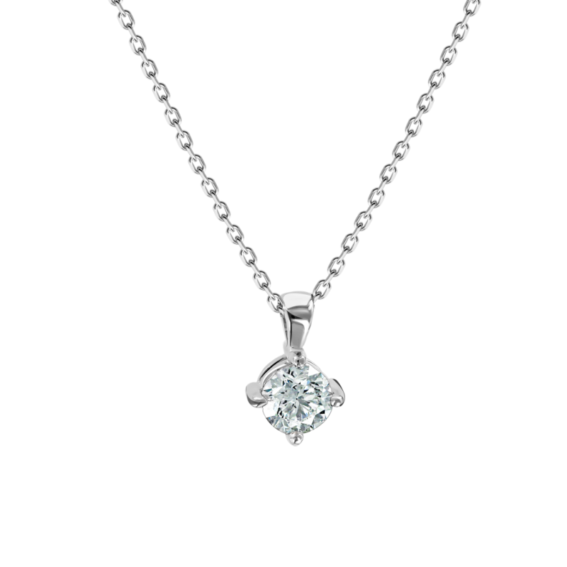 Kette aus Weißgold 585 mit Brillant