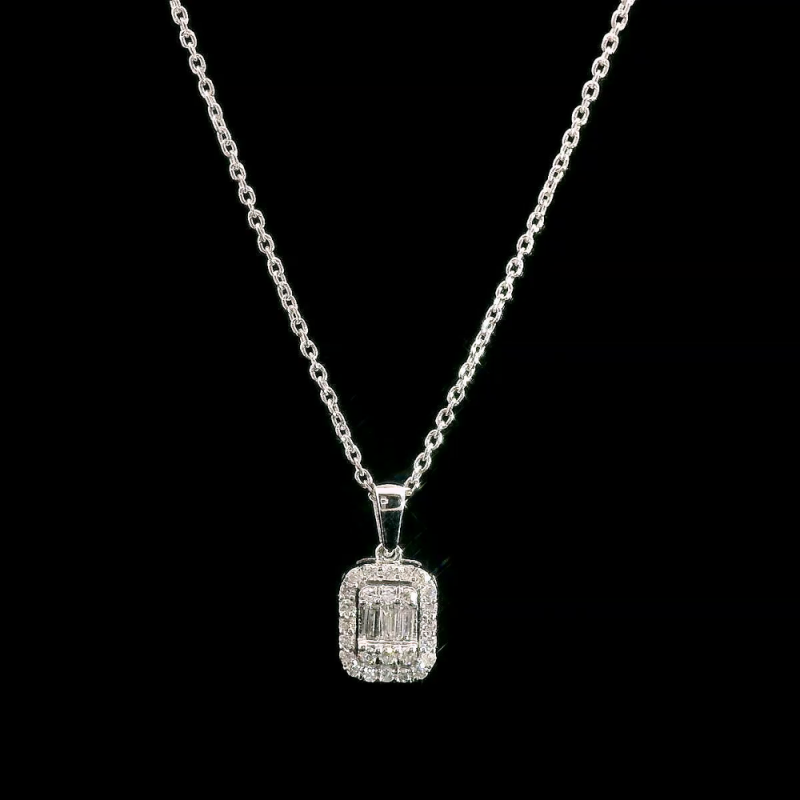 Kette aus Weißgold 585 mit Brillant