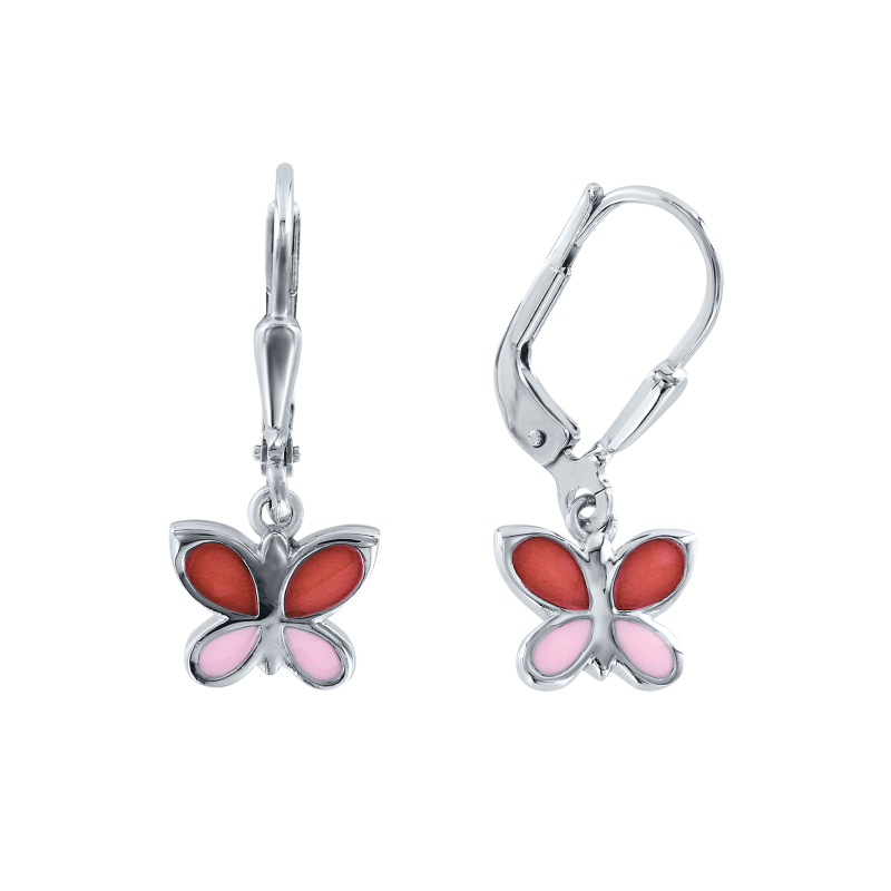 Kinder Ohrhänger aus Silber 925 mit Emaille