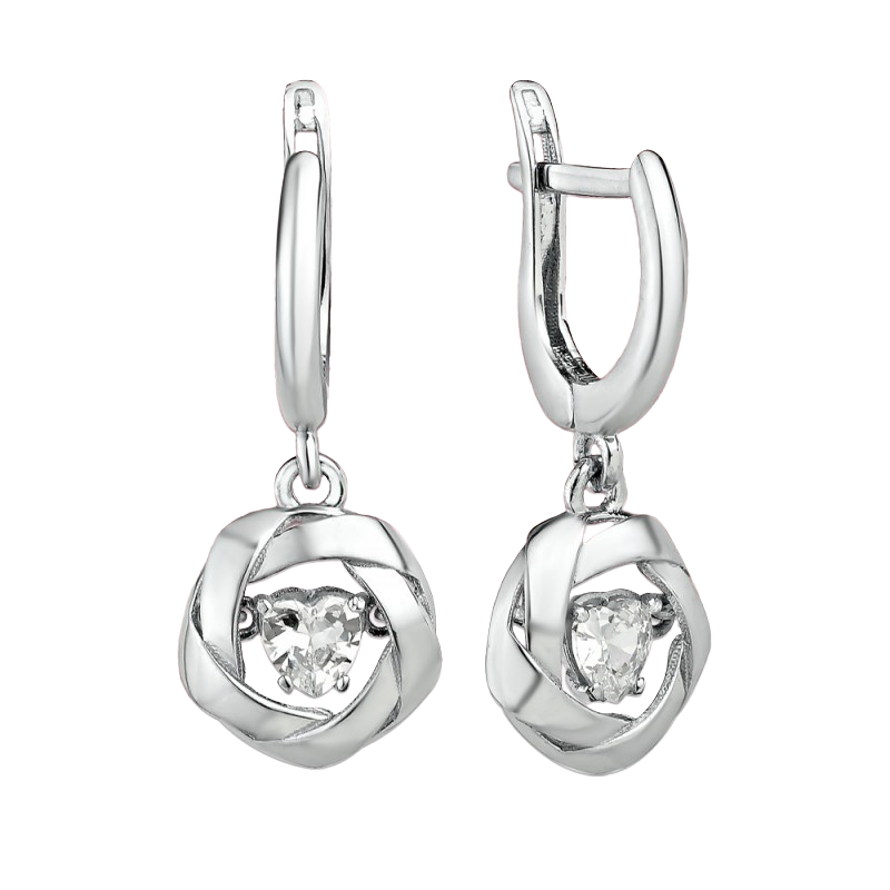 Ohrhänger aus Silber 925 mit Zirkonia