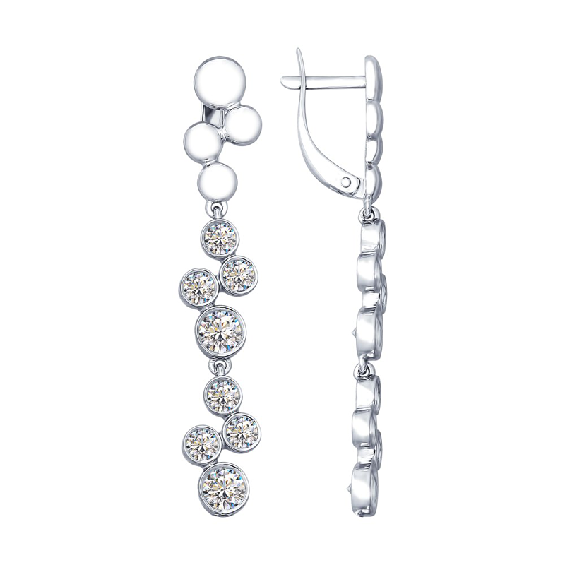 Ohrhänger aus Silber 925 mit Zirkonia