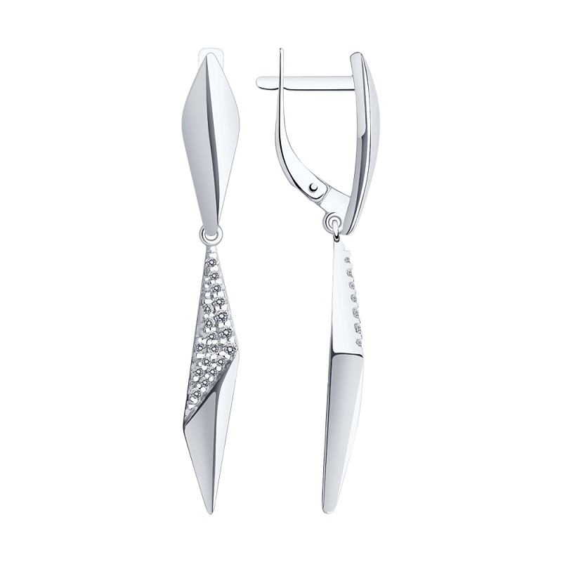 Ohrhänger aus Silber 925 mit Zirkonia
