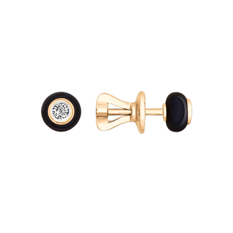 Ohrstecker aus Gelbgold 585 mit Brillant