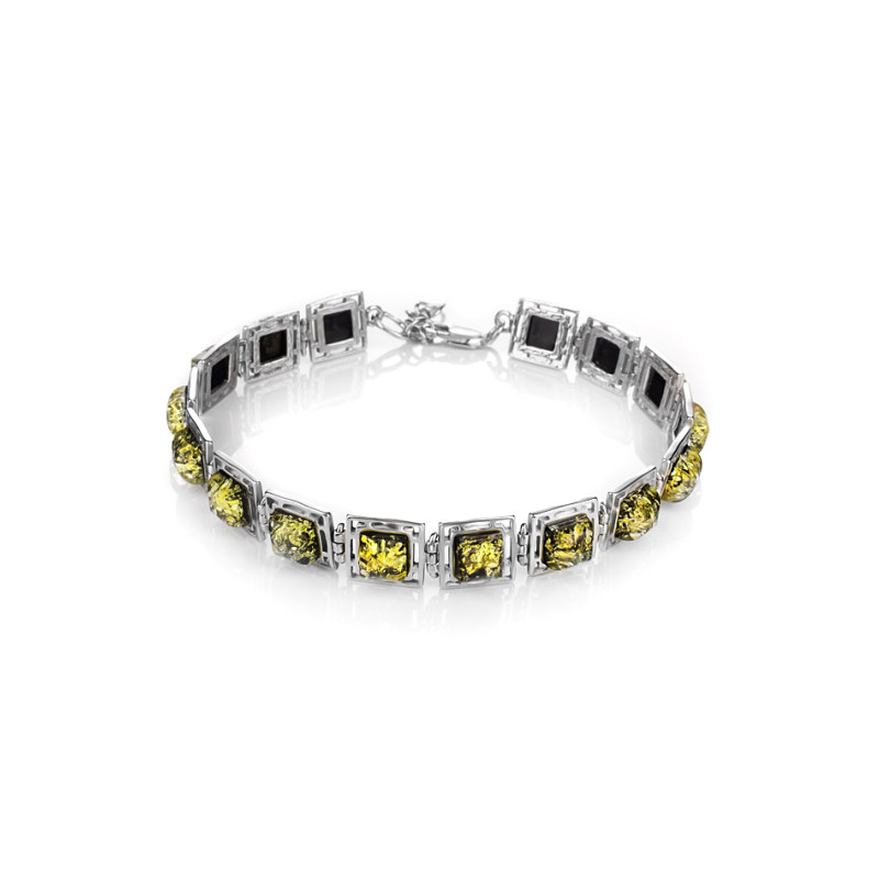 Silberarmband aus Silber 925 mit Bernstein
