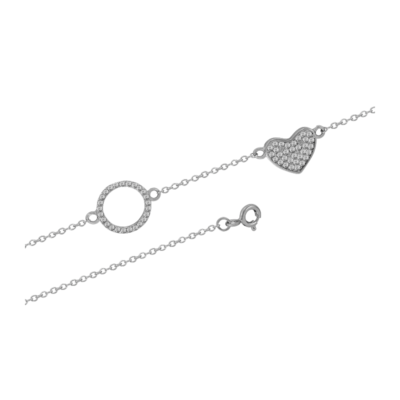 Silberarmband aus Silber 925 mit Zirkonia