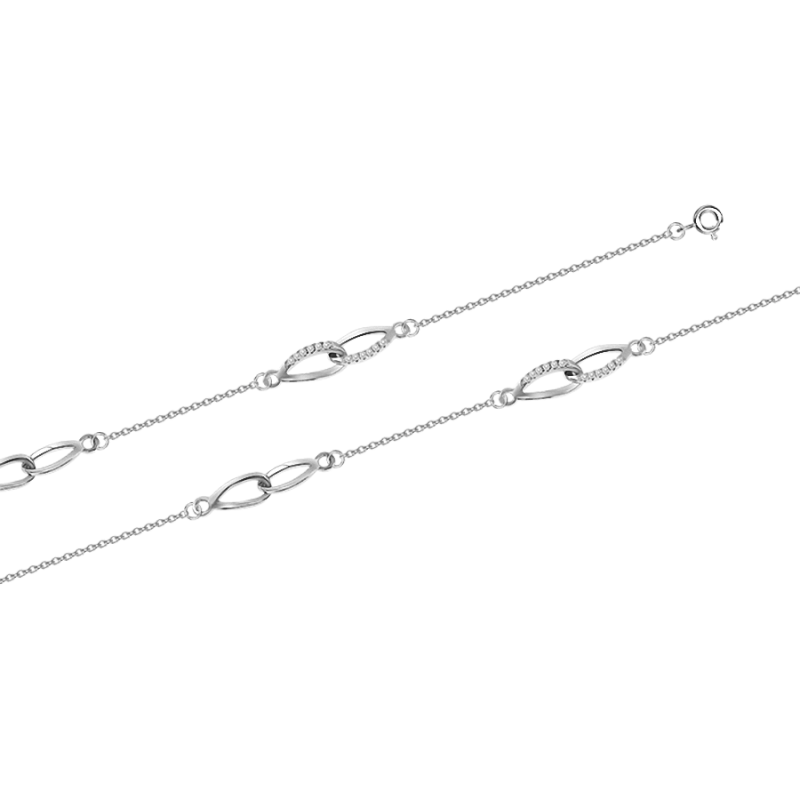 Silberarmband aus Silber 925 mit Zirkonia