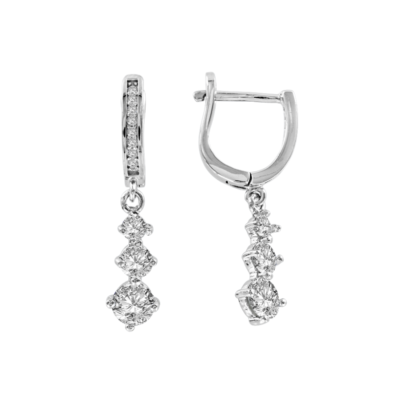 Silberohrringe aus Silber 925 mit Zirkonia
