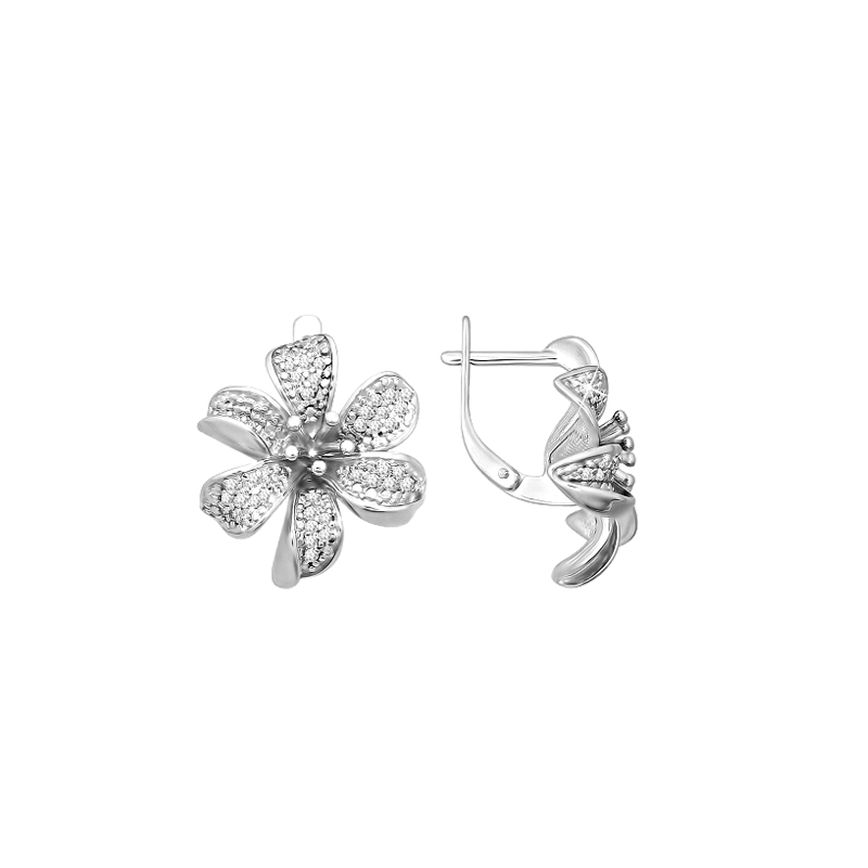 Silberohrringe aus Silber 925 mit Zirkonia
