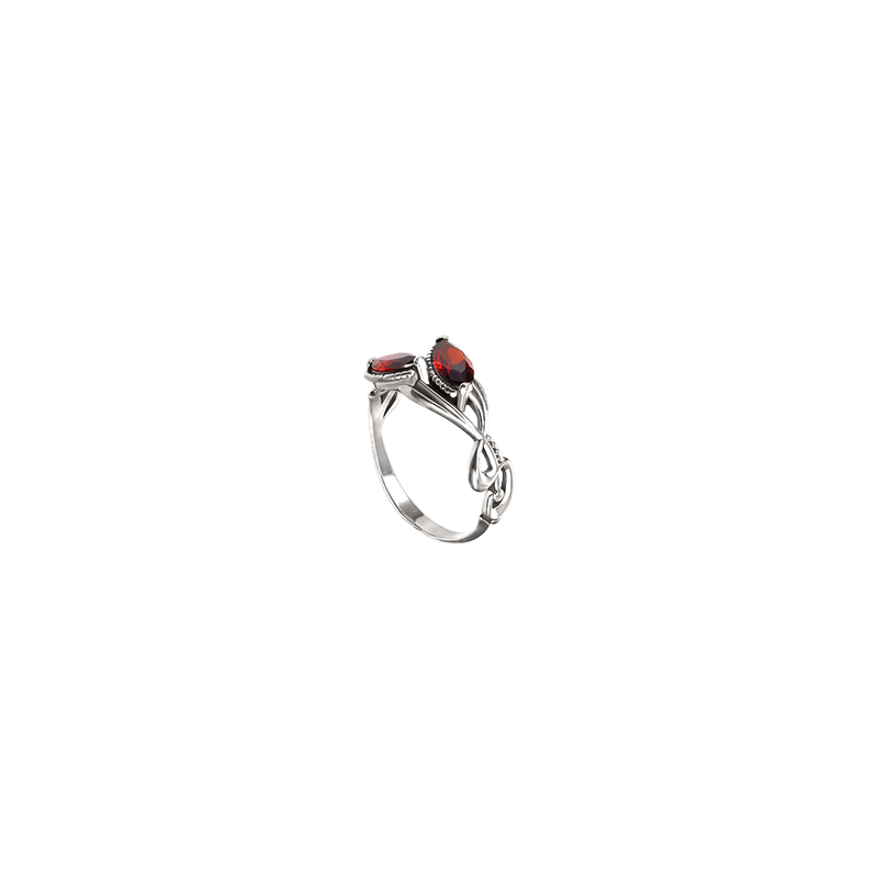 Silberring Damen aus Silber 925 mit Granat