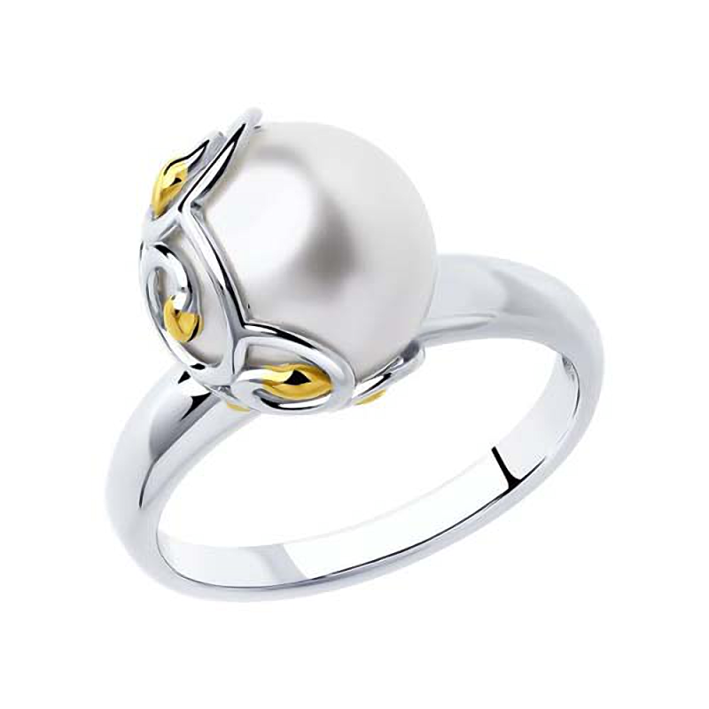 Silberring Damen aus Silber 925 mit Perle