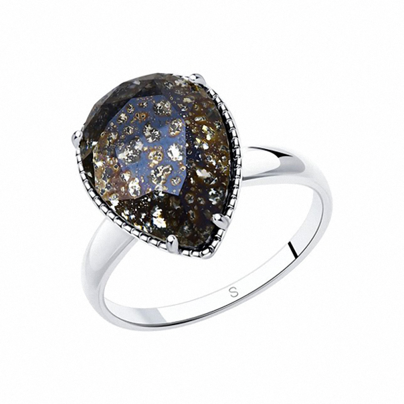 Silberring Damen aus Silber 925 mit Swarovski Kristall