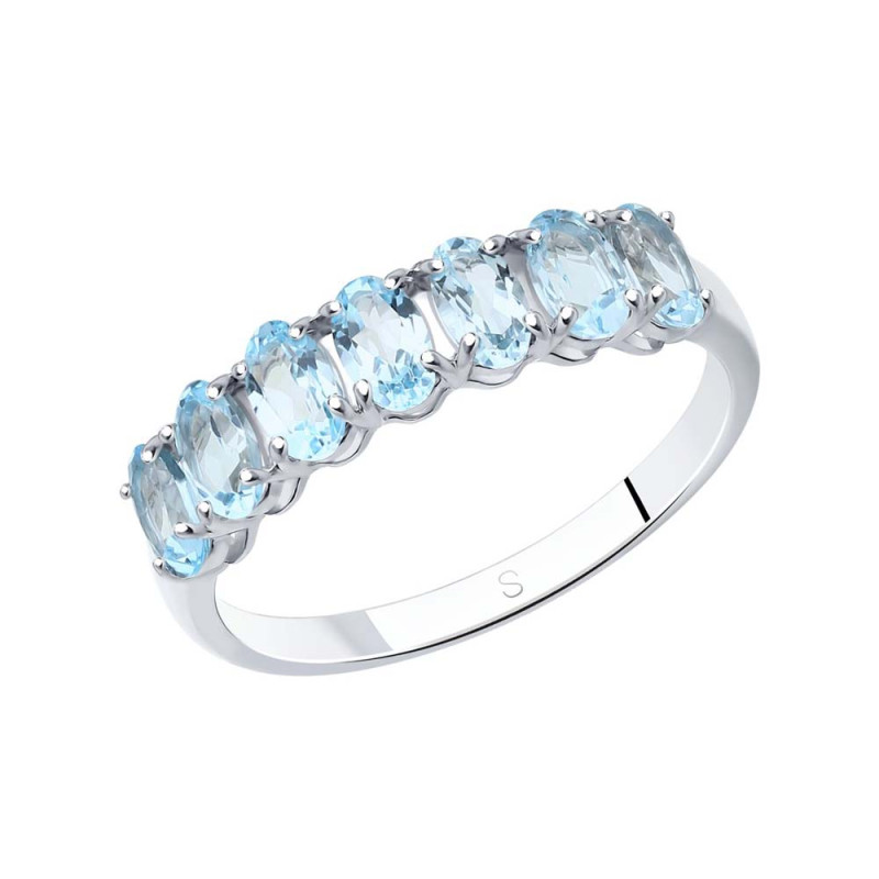 Silberring Damen aus Silber 925 mit Topas