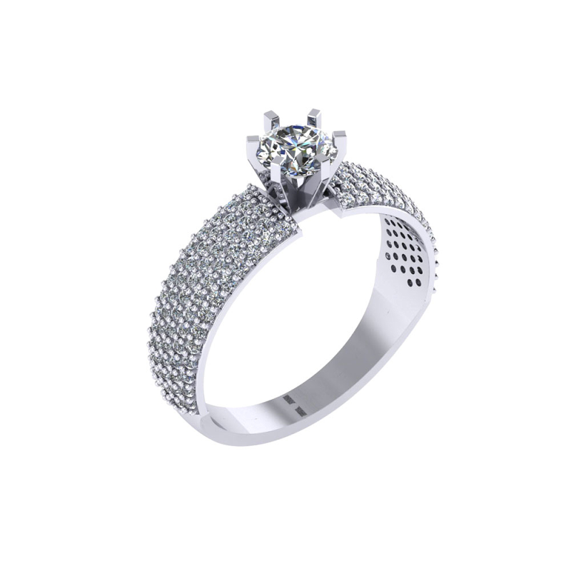 Silberring Damen aus Silber 925 mit Zirkonia