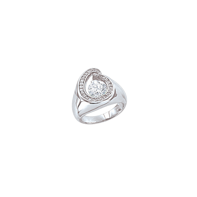 Silberring Damen aus Silber 925 mit Zirkonia
