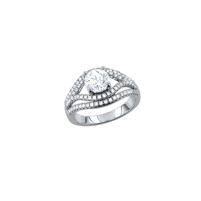 Silberring Damen aus Silber 925 mit Zirkonia