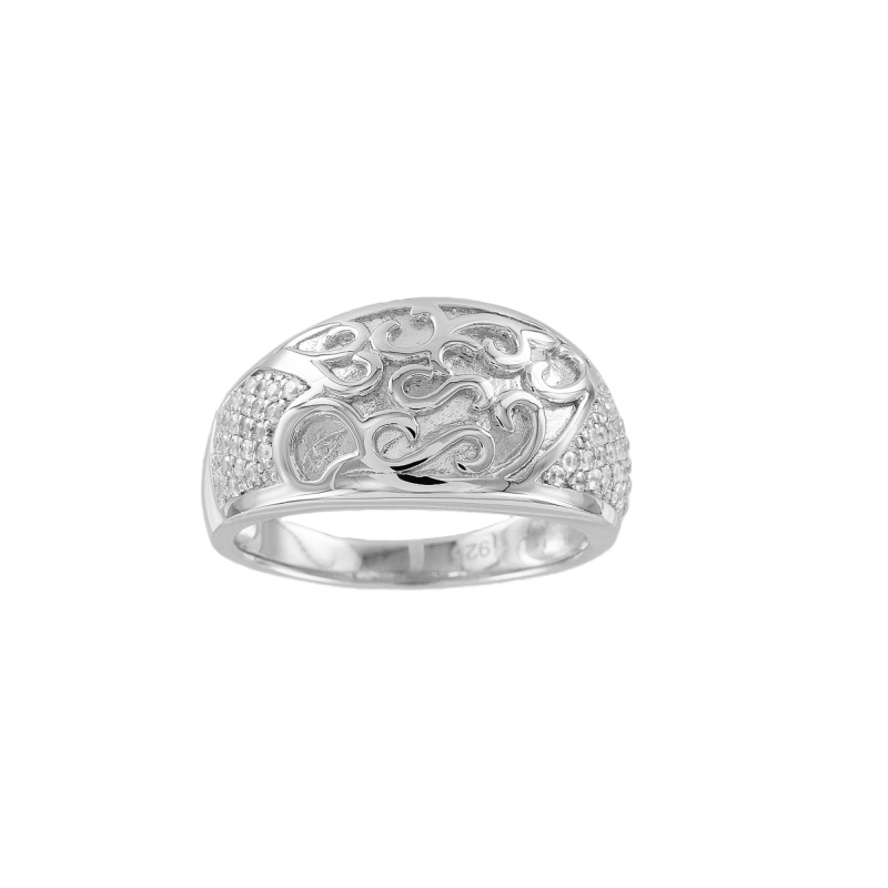 Silberring Damen aus Silber 925 mit Zirkonia