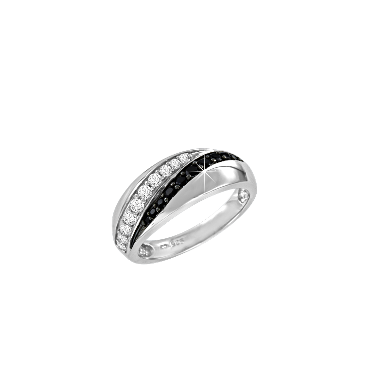 Silberring Damen aus Silber 925 mit Zirkonia