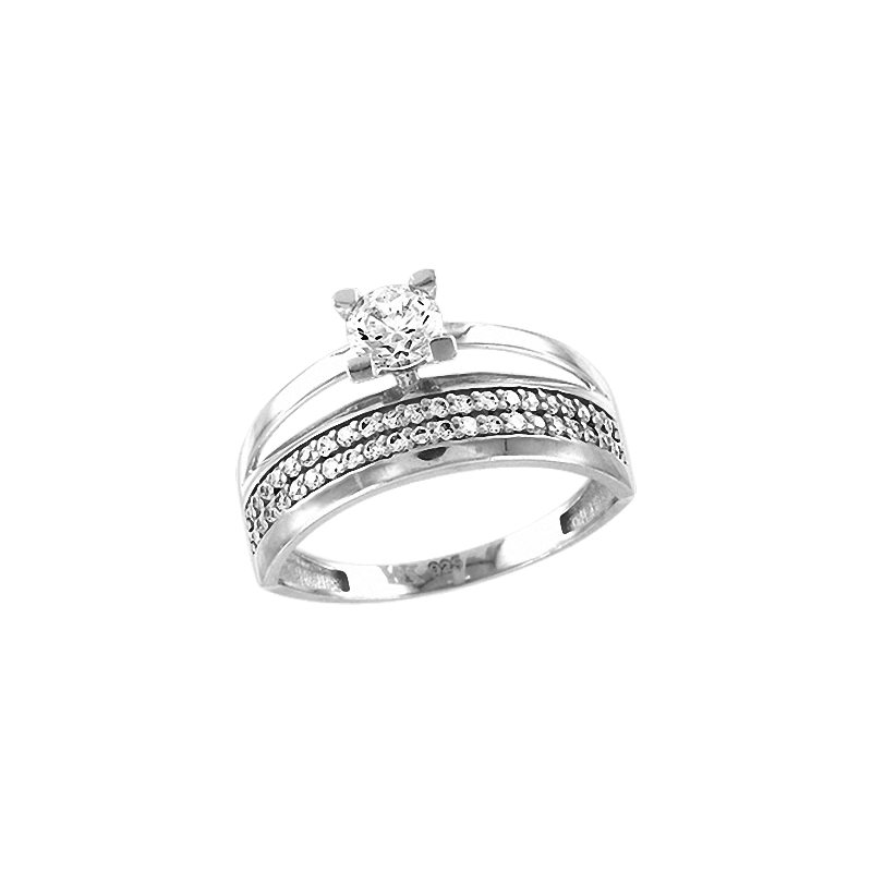 Silberring Damen aus Silber 925 mit Zirkonia