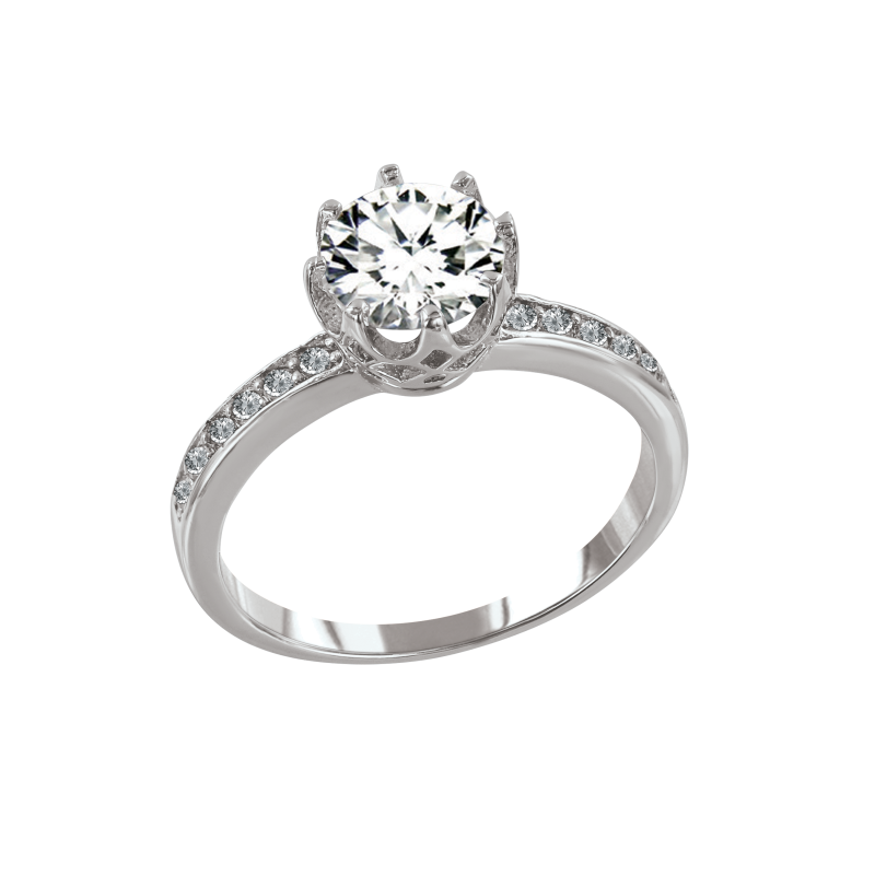Silberring Damen aus Silber 925 mit Zirkonia